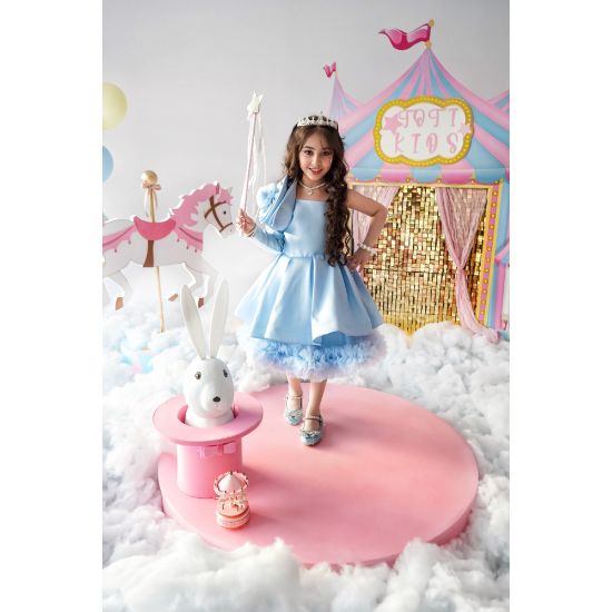 صورة فستان السحر الملكي بـ 3 ألوان خيالية - M3627